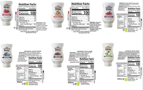 Reàl Infused Exotics Fruit Syrup Variety, 16.9 fl oz, 6 Pack