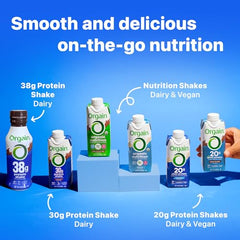 High Protein Shake, Chocolate Fudge, 38g Protein, 14 fl oz Bottles, 24 Pack
