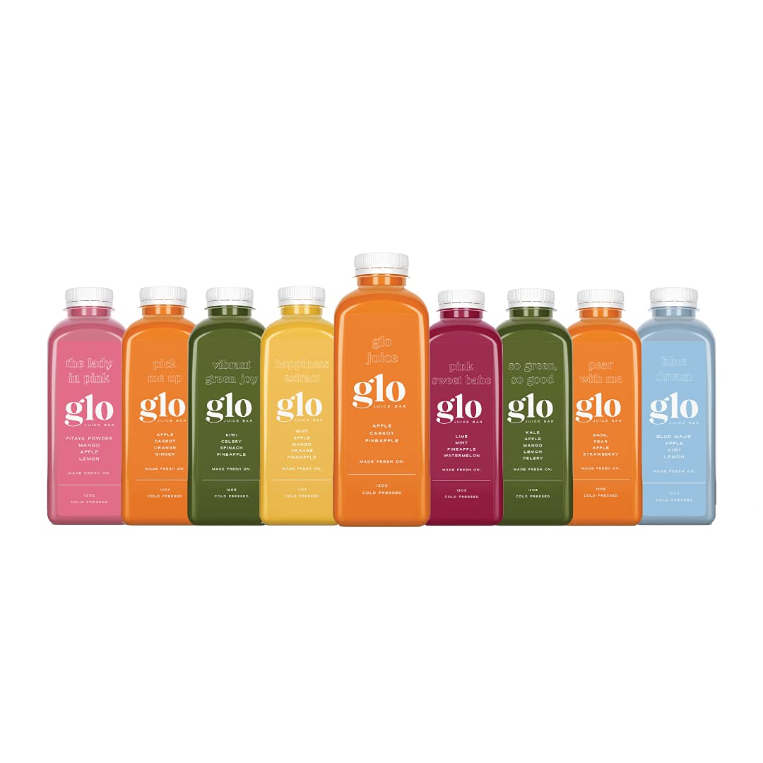 Cold Pressed Juice Variety Pack, 100% Plant-Based Juice, 12 fl oz Bottles, 27 Pack