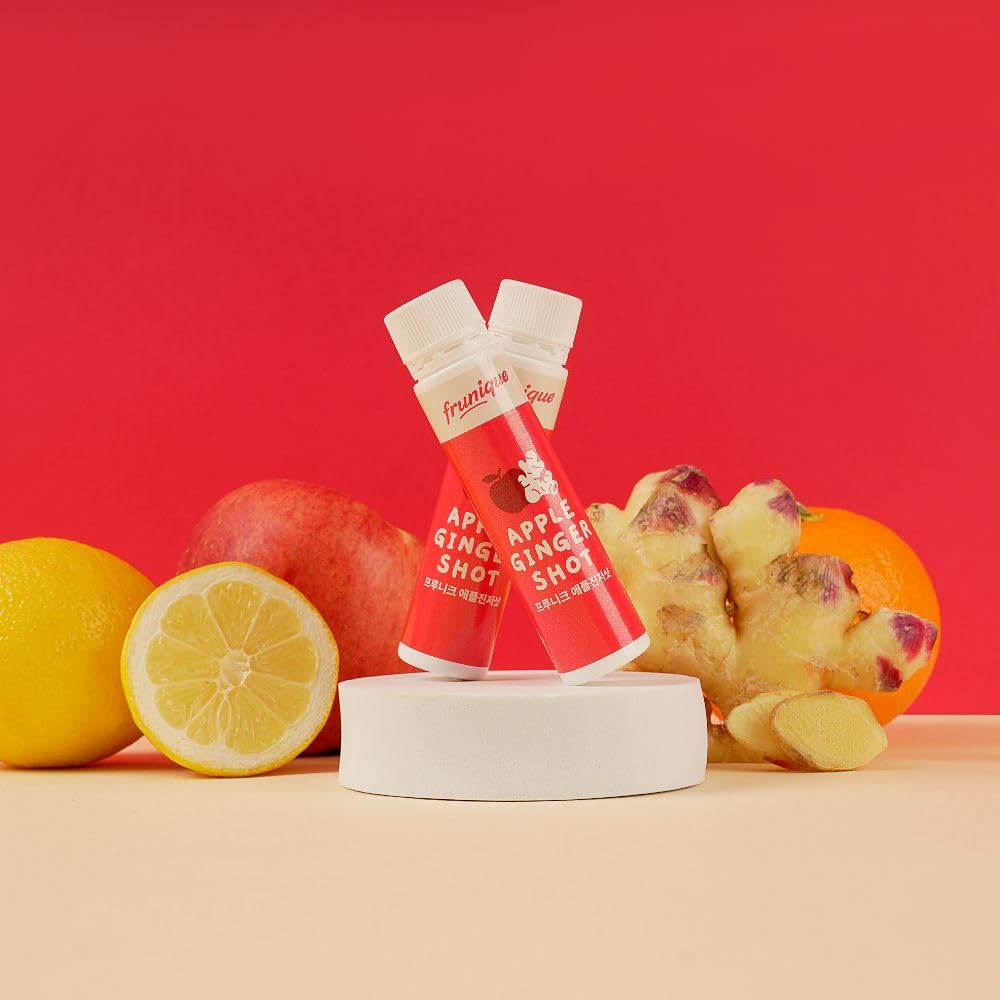 Cold-Pressed Apple & Ginger Wellness Shots, 25ml Bottles, 14 Pack