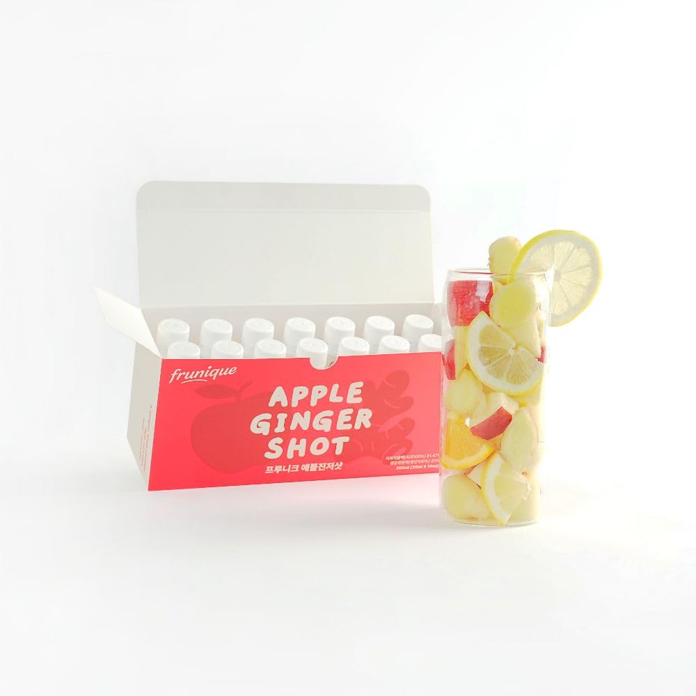 Cold-Pressed Apple & Ginger Wellness Shots, 25ml Bottles, 14 Pack