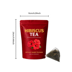 Hibiscus Herbal Tea, Natural Floral Blend, 30 Tea Bags