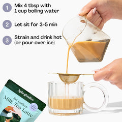 Sri Lankan Instant Milk Tea Powder with Ceylon Tea, 15 Servings & Tumbler