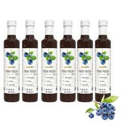 Blueberry Extract Fruit Juice, Vegan, Gluten Free, 700g Bottles, 6 Pack