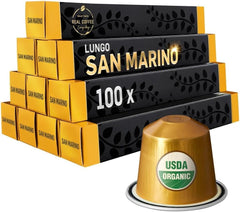 Italian Espresso Coffee Capsules Variety Pack, 100 Aluminum Pods Compatible with Nespresso Original Machines