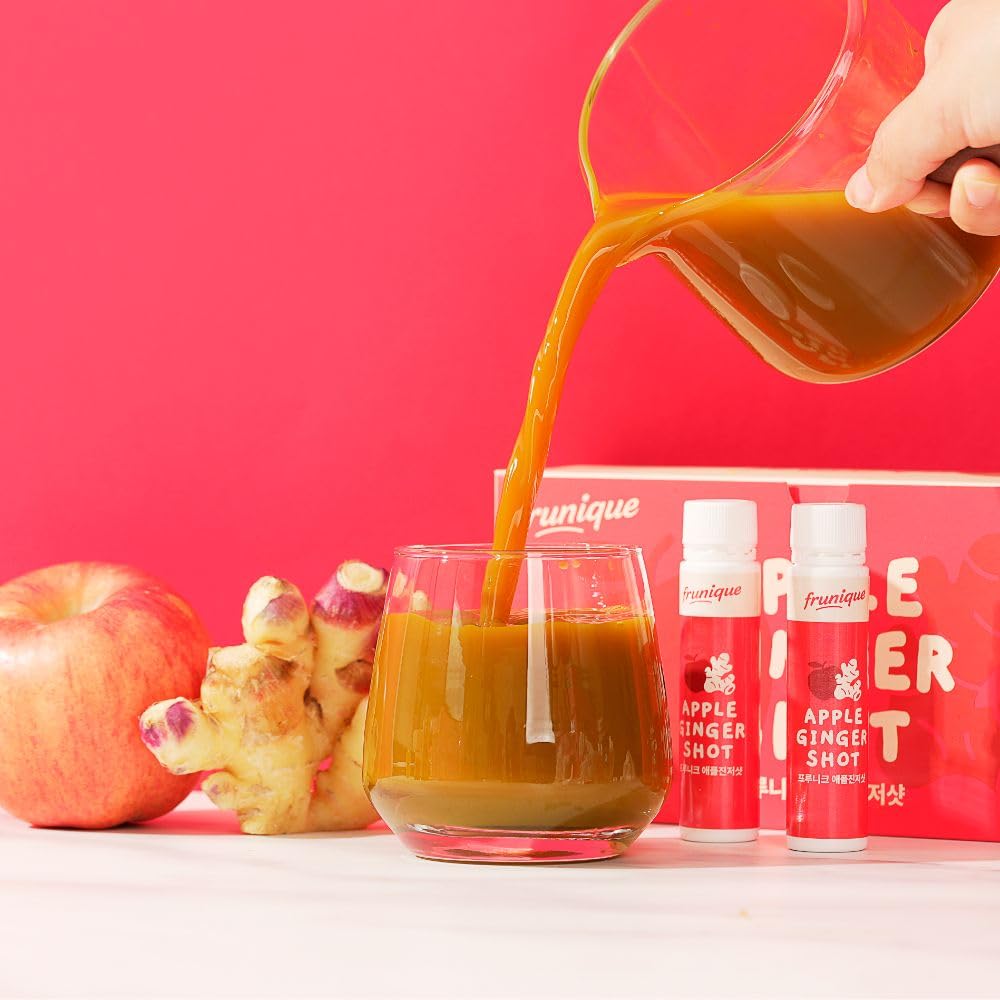Cold-Pressed Apple & Ginger Wellness Shots, 25ml Bottles, 14 Pack