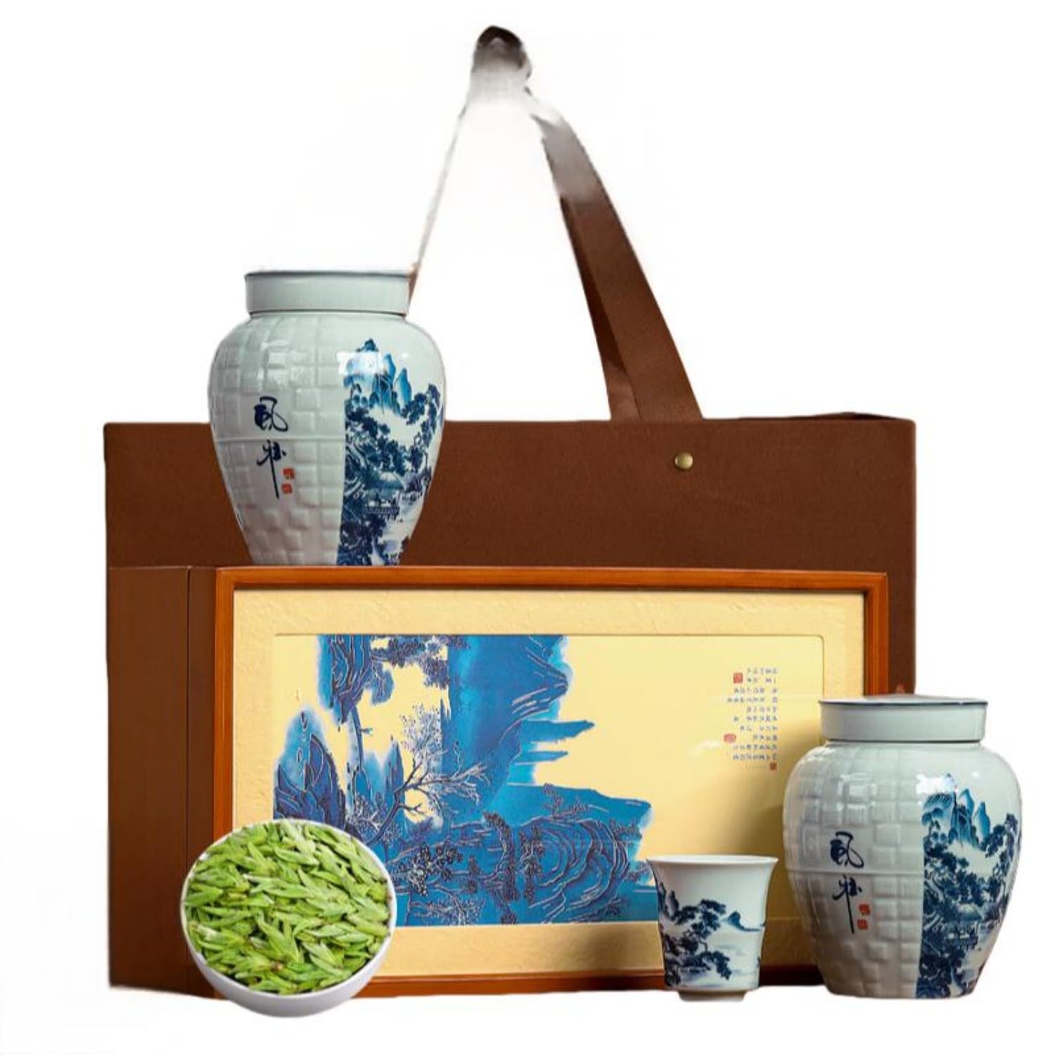 2025 Premium Mingqian Longjing Green Tea Gift Box, 250g