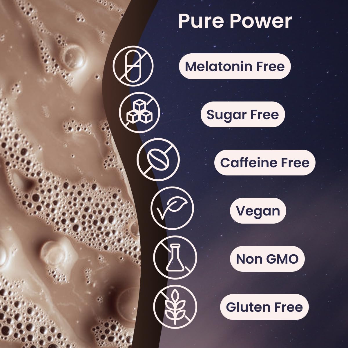 Magnesium Hot Cocoa Sleep Drink Mix, Sugar Free, Caffeine Free, 30 Servings