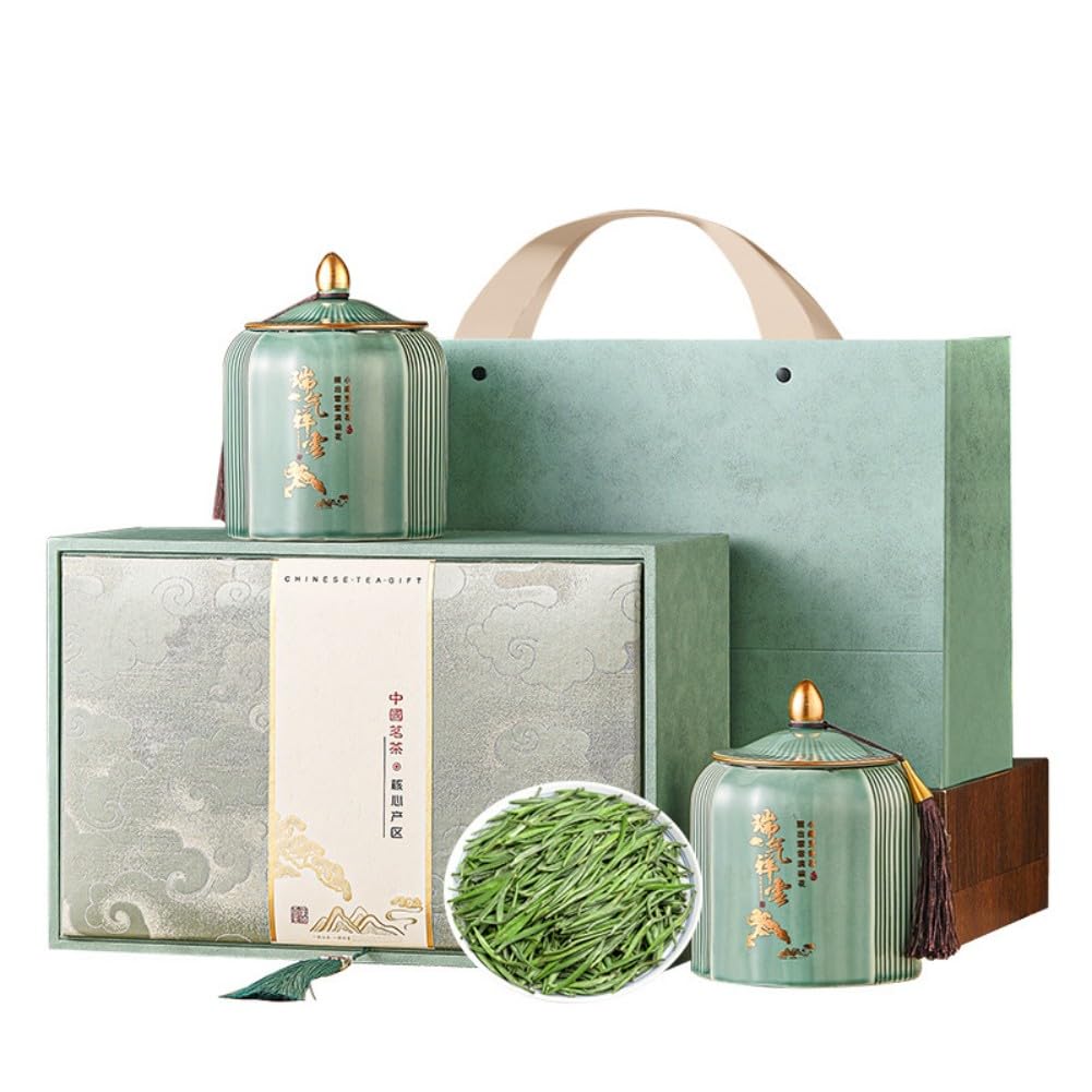 Que She Green Tea Gift Set, Loose Leaf, 200g