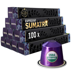 Italian Espresso Coffee Capsules Variety Pack, 100 Aluminum Pods Compatible with Nespresso Original Machines