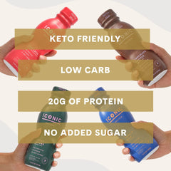 Protein Shake Variety Pack, 20g Protein, Low Carb, Sugar Free, 48 Pack