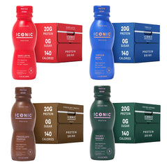 Protein Shake Variety Pack, 20g Protein, Low Carb, Sugar Free, 48 Pack
