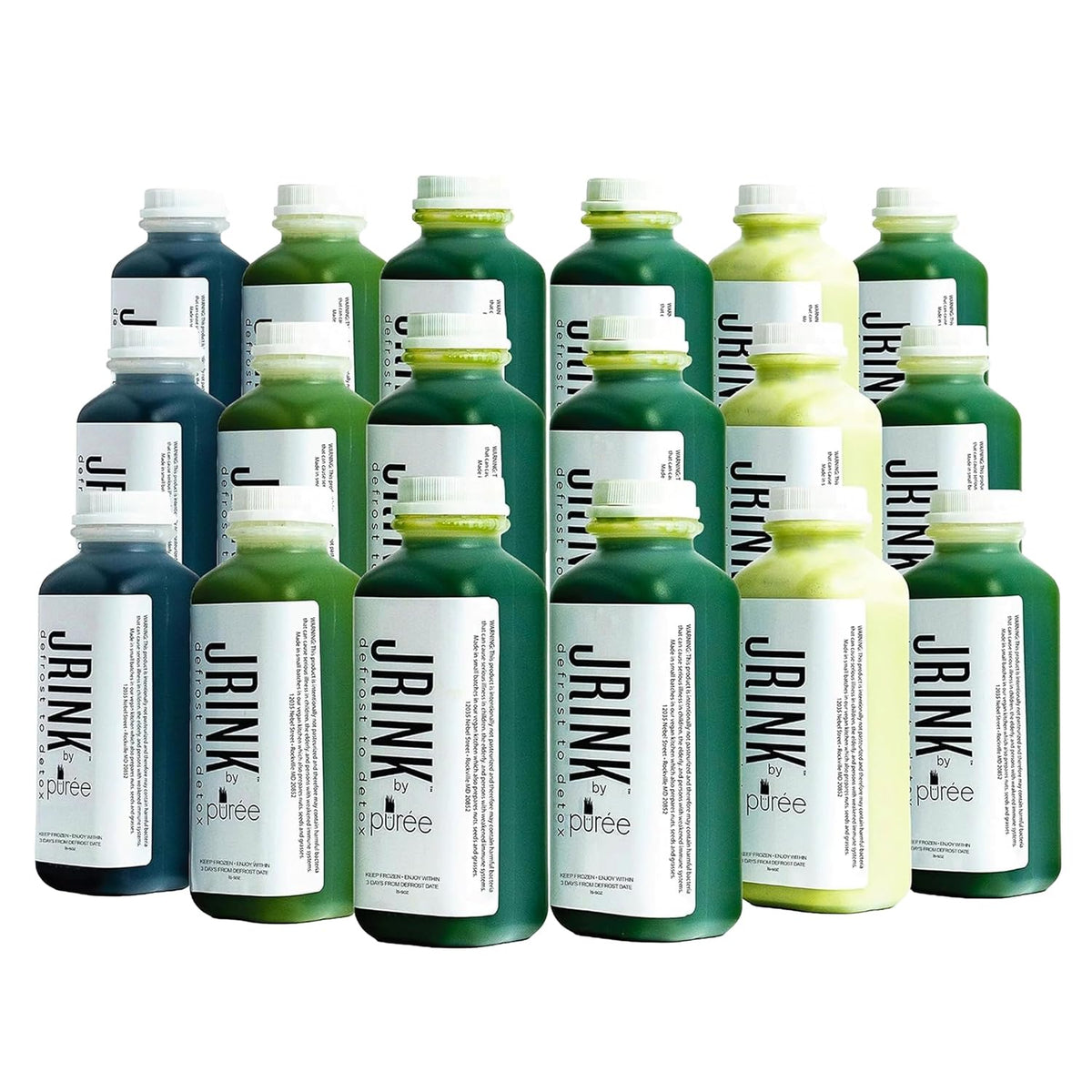 Cold Pressed Organic Juice Cleanse, 2-Day Vegetable & Fruit Detox Drink, Frozen Juice Collection