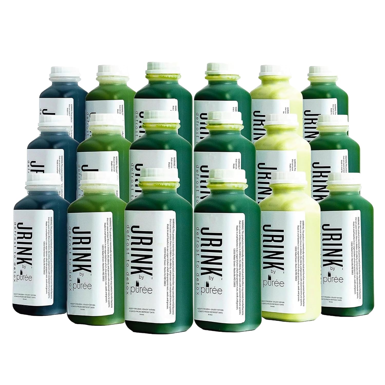 Cold Pressed Organic Juice Cleanse, 2-Day Vegetable & Fruit Detox Drink, Frozen Juice Collection