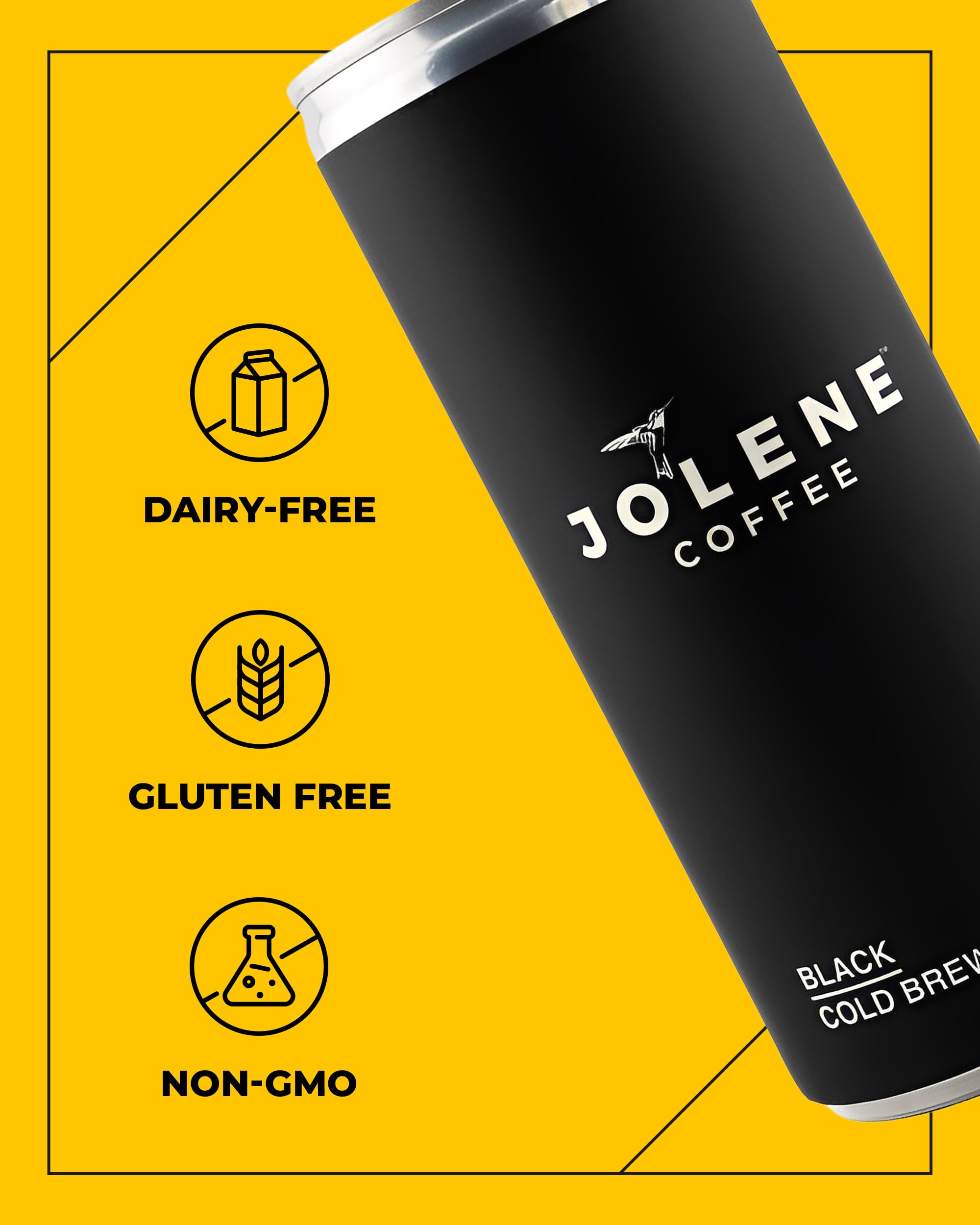 Black Cold Brew Coffee & Oat Milk Latte, Dairy-Free, Gluten-Free