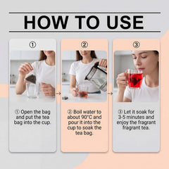 Hibiscus Herbal Tea, Natural Floral Blend, 30 Tea Bags