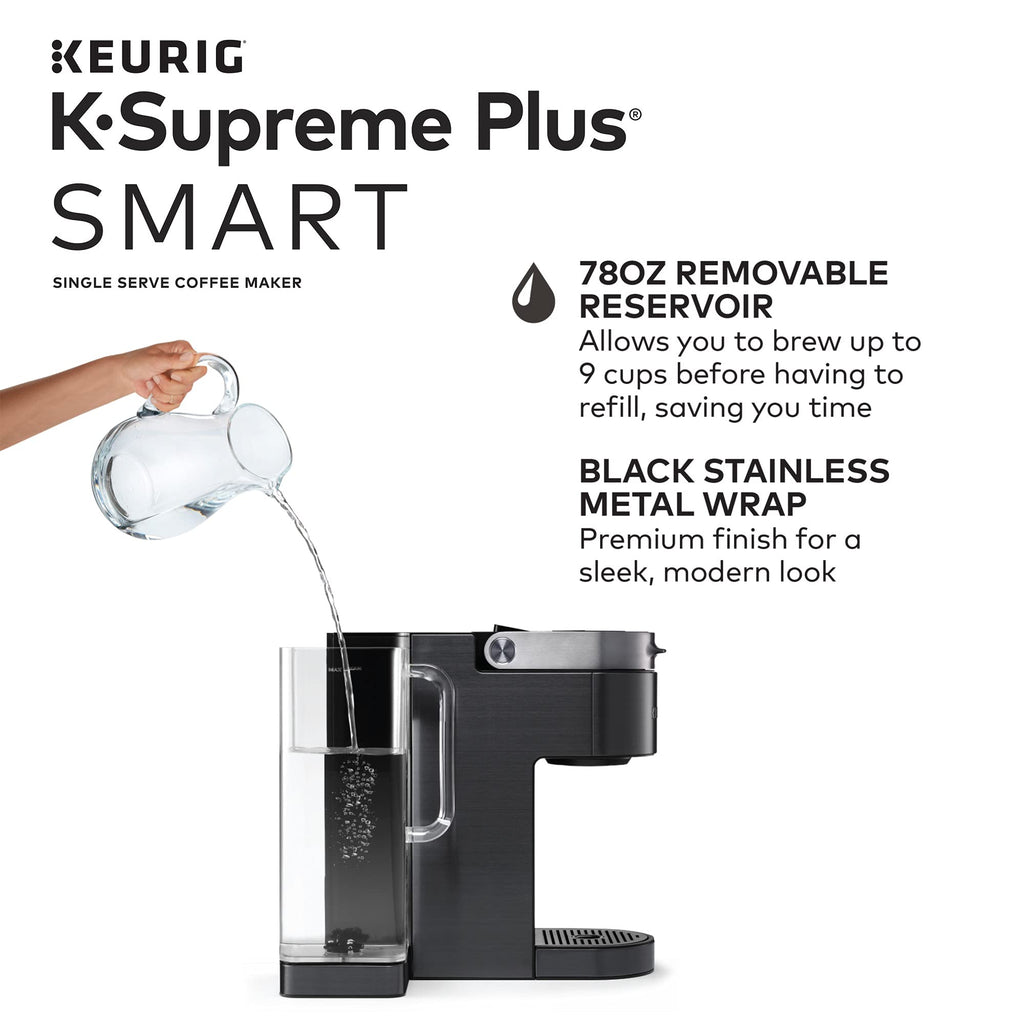Smart Single-Serve Coffee Maker with Bold Roast Coffee Pods, 32 Count