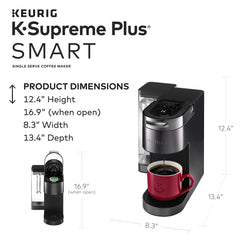 Smart Single-Serve Coffee Maker with Bold Roast Coffee Pods, 32 Count