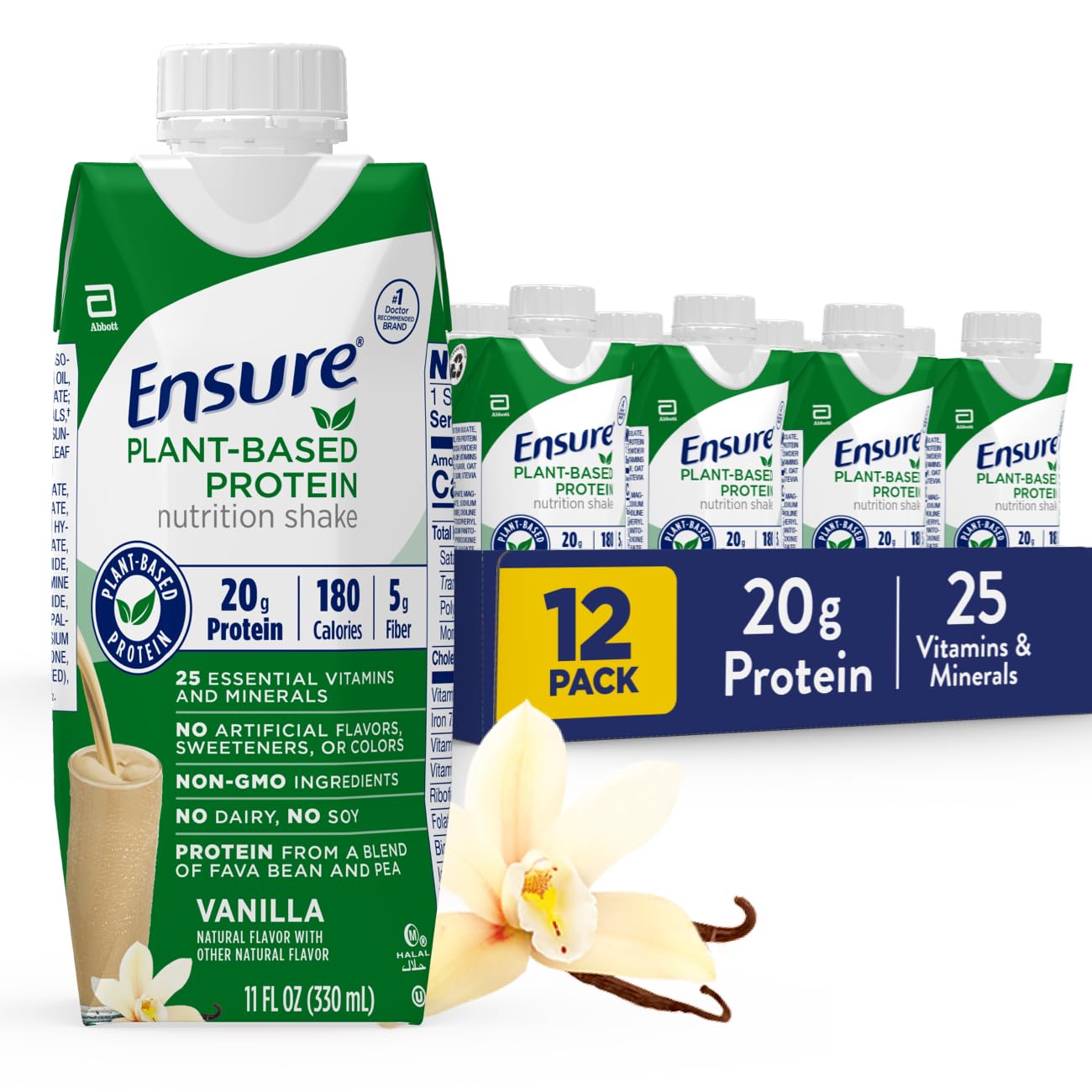 Plant-Based Protein Shake & Clear Nutrition Drink Variety Pack, 10 fl oz Bottles