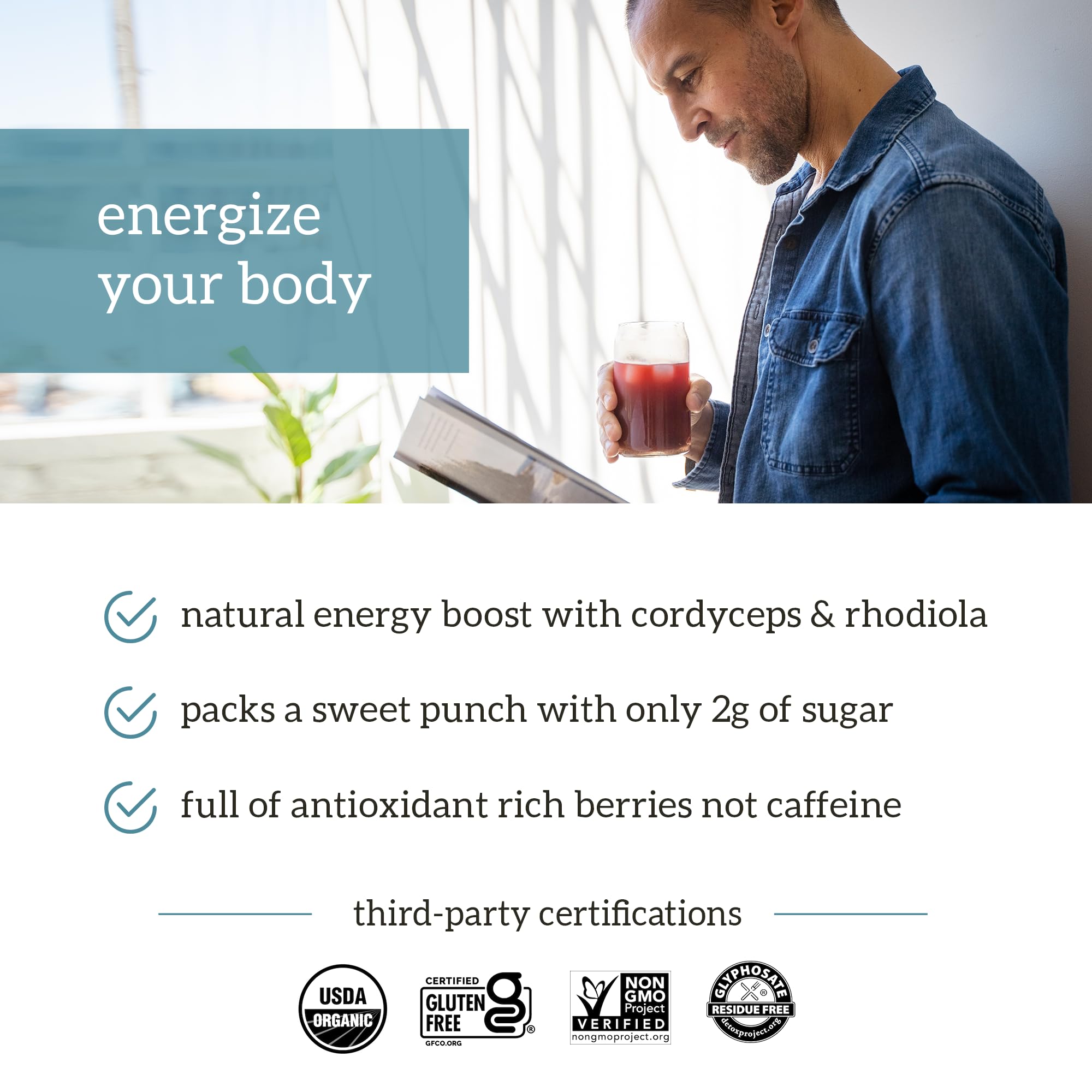 Organic Superfood Powder Variety Pack, Green Juice, Red Juice & Golden Milk, 30-Day Supply