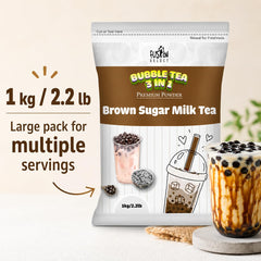 Brown Sugar Milk Tea Powder, 3-in-1 Instant Drink Mix, 2.2 lb