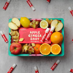 Cold-Pressed Apple & Ginger Wellness Shots, 25ml Bottles, 14 Pack