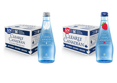 Sparkling Flavored Water, 11oz Glass Bottles, Variety Pack, Available in 12 or 24 Pack