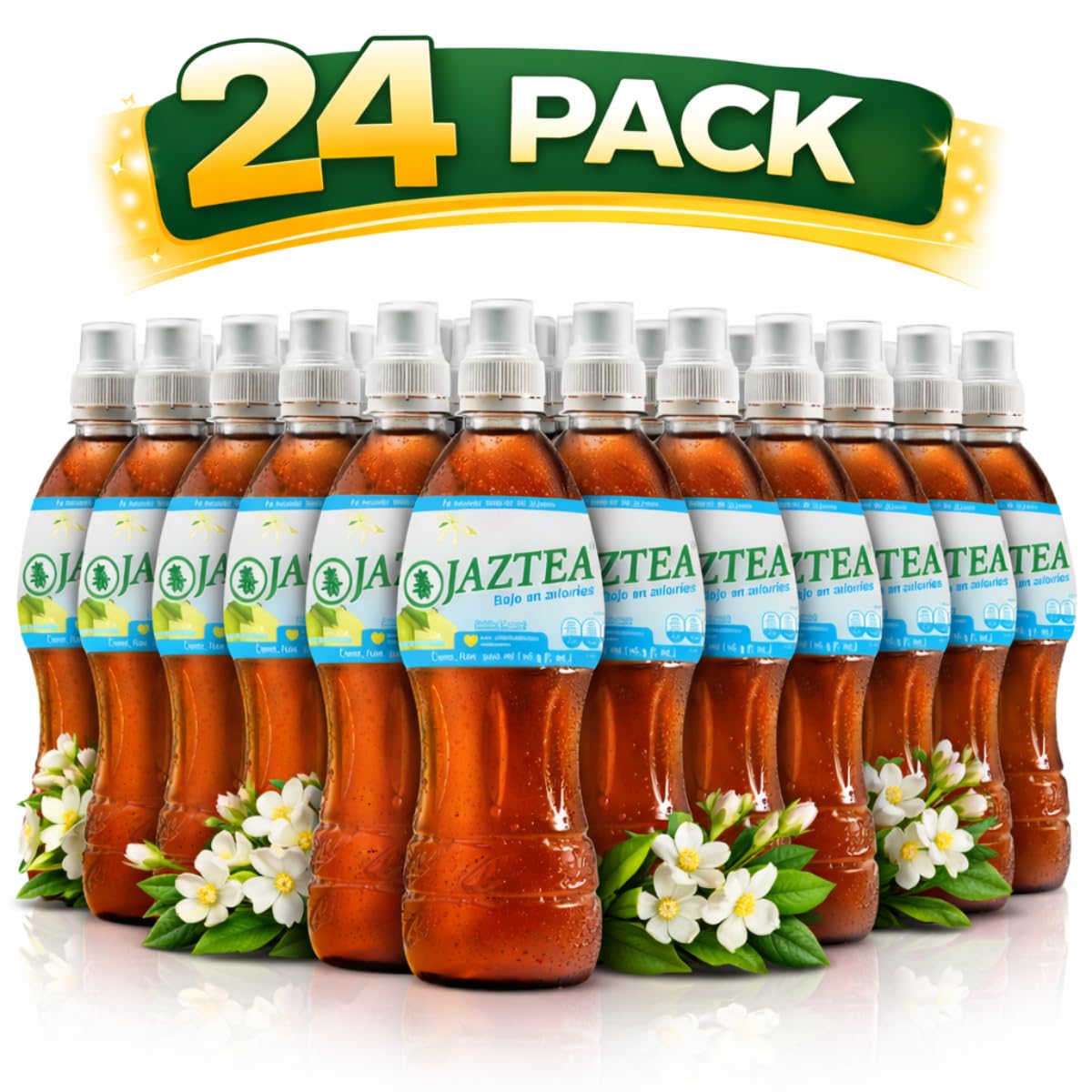 Low-Calorie Jasmine Iced Tea, Ready-to-Drink, 500ml Bottles, 24 Pack