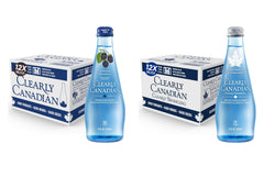 Sparkling Flavored Water, 11oz Glass Bottles, Variety Pack, Available in 12 or 24 Pack