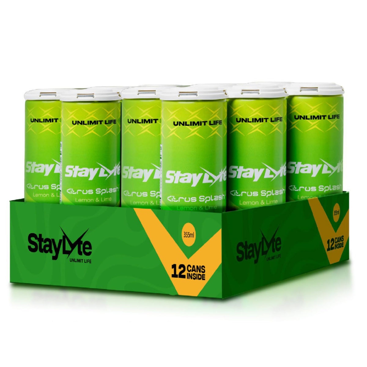 Sparkling Electrolyte Energy Drink Variety Pack, 425mg Electrolytes, 50mg Caffeine, 12 Pack