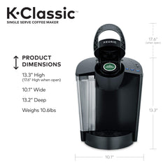 Classic Single-Serve Coffee Maker with Coffee Variety Pods, 40 Count