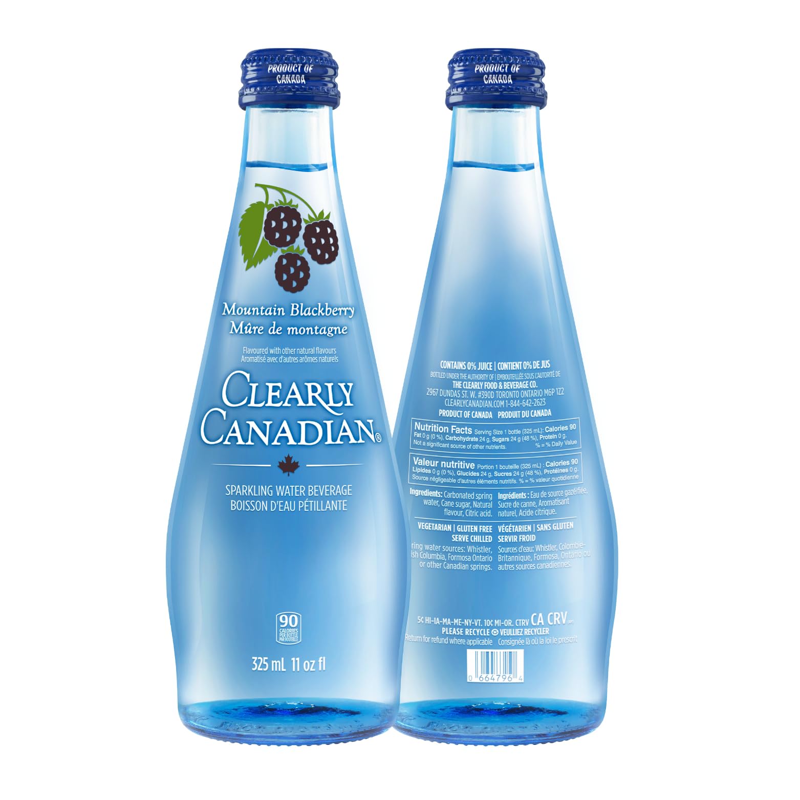 Sparkling Flavored Water, 11oz Glass Bottles, Variety Pack, Available in 12 or 24 Pack