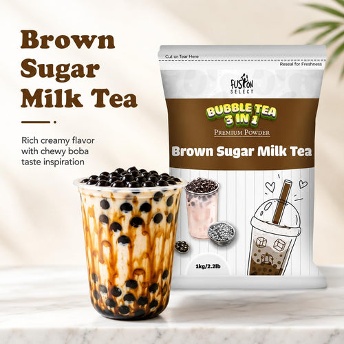 Brown Sugar Milk Tea Powder, 3-in-1 Instant Drink Mix, 2.2 lb