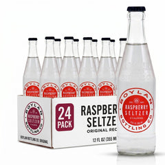 Boylan Bottling Co Raspberry Seltzer, 12 Ounce -- 24 per case.