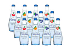Sparkling Flavored Water, 11oz Glass Bottles, Variety Pack, Available in 12 or 24 Pack