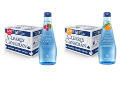 Sparkling Flavored Water, 11oz Glass Bottles, Variety Pack, Available in 12 or 24 Pack