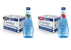 Sparkling Flavored Water, 11oz Glass Bottles, Variety Pack, Available in 12 or 24 Pack