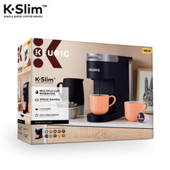 Slim Single-Serve Coffee Maker with Dark Roast Coffee Pods, 72 Count