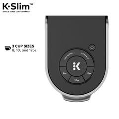 Slim Single-Serve Coffee Maker with Dark Roast Coffee Pods, 72 Count