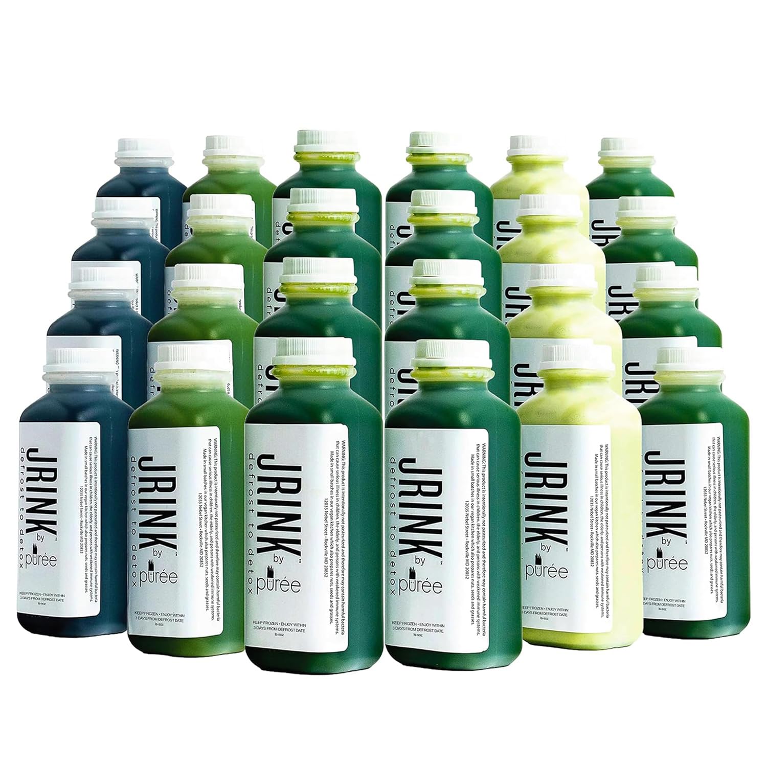 Cold Pressed Organic Juice Cleanse, 2-Day Vegetable & Fruit Detox Drink, Frozen Juice Collection