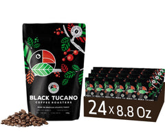 Brazilian Medium Roast Whole Bean Coffee, Premium Blend, 24 × 250g (6kg)