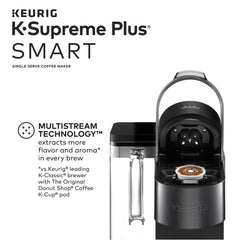 Smart Single-Serve Coffee Maker with Bold Roast Coffee Pods, 32 Count