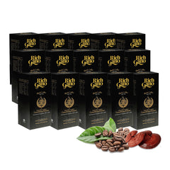 Instant Black Coffee with Ganoderma Extract, Reishi Mushroom, 15 Boxes × 30 Sachets