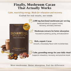 Mushroom Cacao Drink Mix with Reishi & Chaga, 30 Servings