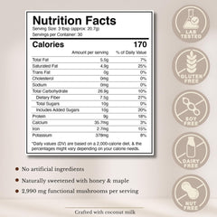 Mushroom Cacao Drink Mix with Reishi & Chaga, 30 Servings