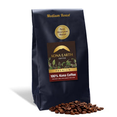 100% Kona Whole Bean Coffee, Premium Hawaiian, Micro-Batch Roasted