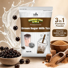 Brown Sugar Milk Tea Powder, 3-in-1 Instant Drink Mix, 2.2 lb