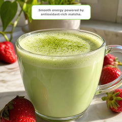 Strawberry Matcha Latte Powder Mix with Premium Japanese Matcha