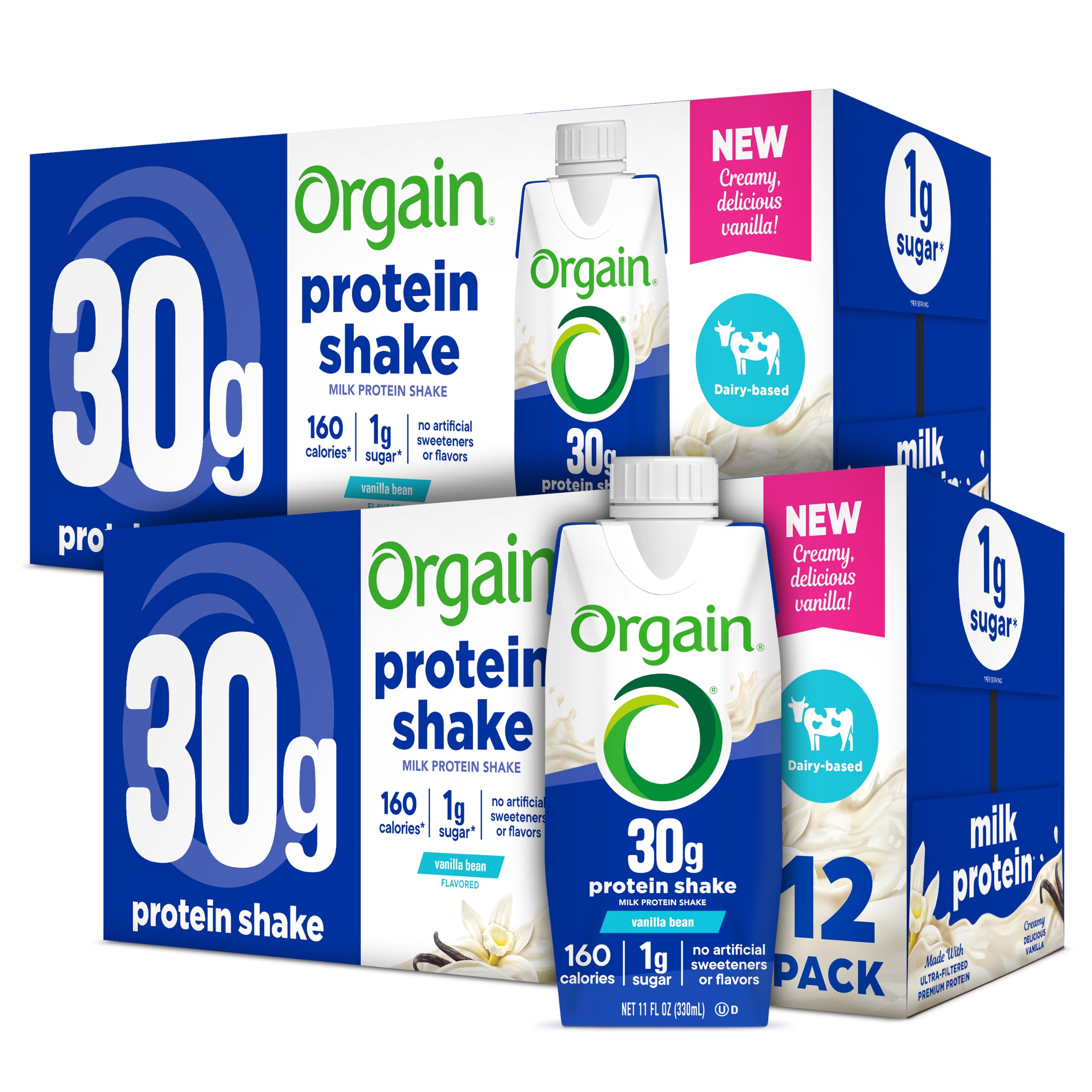 High Protein Shake, Chocolate Fudge, 38g Protein, 14 fl oz Bottles, 24 Pack