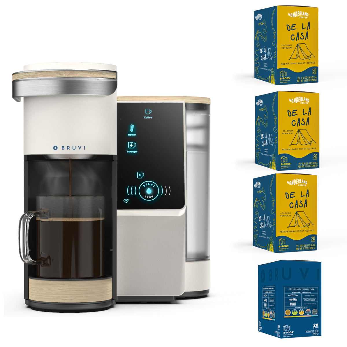 Single-Serve Coffee Starter Bundle with 80 Coffee Pods